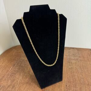 Givenchy VINTAGE Double G Closure‎ Gold Plated Byzantine Style Chain Necklace